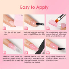 Rosalind Base Coat et Top Coat offrent adhérence et brillance durables.