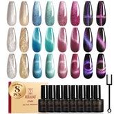 ROSALIND cateye gel polish bottle front shows compact 5 ml size for on-the-go manicures