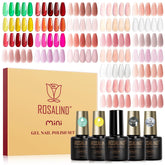 ROSALIND ensemble vernis gel 30pcs pour créer des ongles nude et néon tendance.