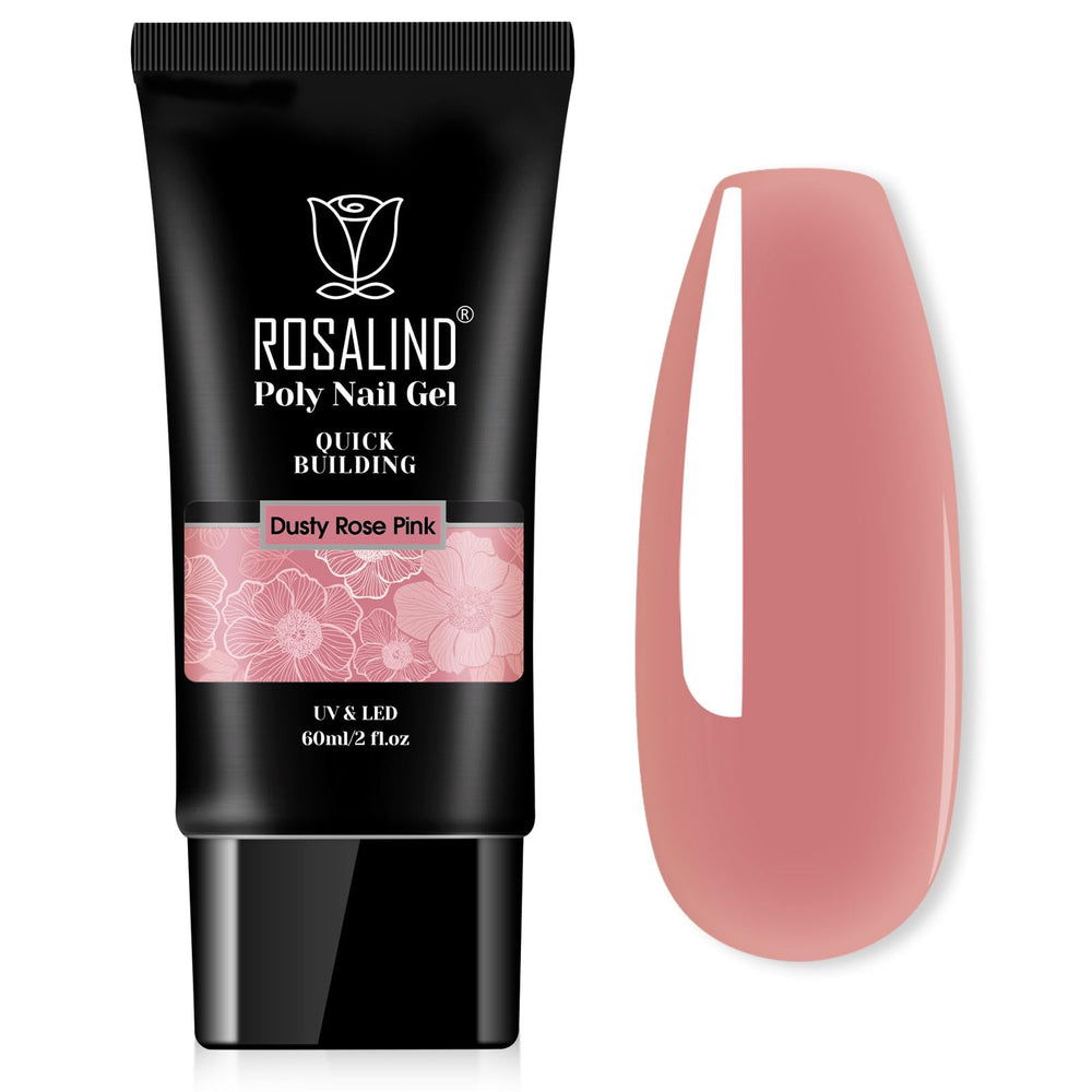 Rosalind Gel Extension Rose Nude: finition naturelle et élégante sur ongles