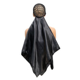 ROSEBONY couvre-chef enveloppant en filet avec foulard, confort léger pour port prolongé.