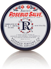 Rosebud Salve dans une boîte rétro, hydratation douce pour lèvres et peau