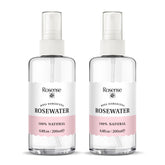 Rosense tonique à l'eau de rose en flacon verre, hydratation légère et rafraîchissante.