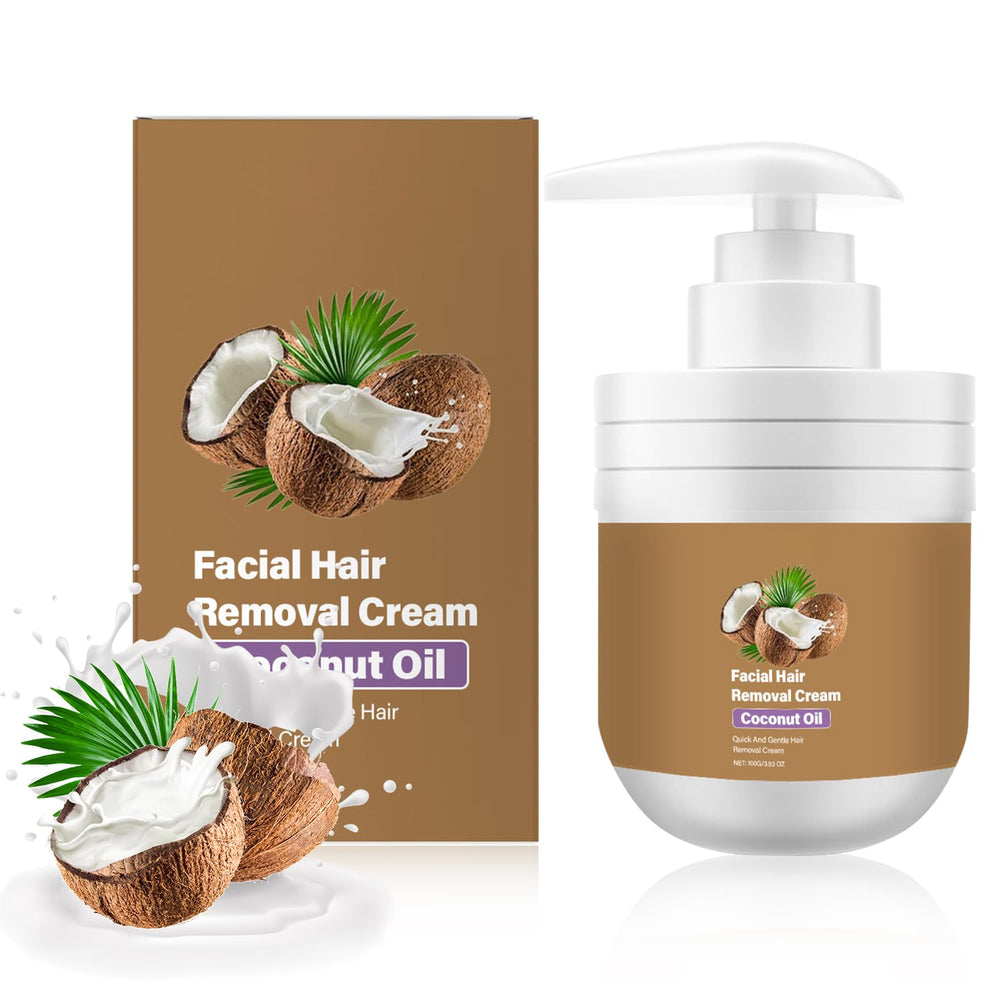 ROSINO crème dépilatoire visage coco, douceur pour peau lisse après épilation