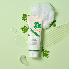 ROUND LAB nettoyant armoise – Formulé avec 4-CICA pour calmer les irritations et apaiser en douceur.
