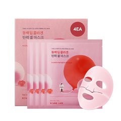 ROUND LAB Camellia Collagen Mask – masque hydrogel hydratant pour peau sensible.