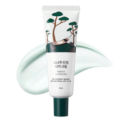 ROUND LAB Pine Calming Cica Cream – Bouteille pour apaisement rapide de la peau.