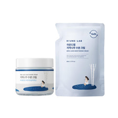 ROUND LAB crème sève de bouleau—étui et pot pour hydratation durable.
