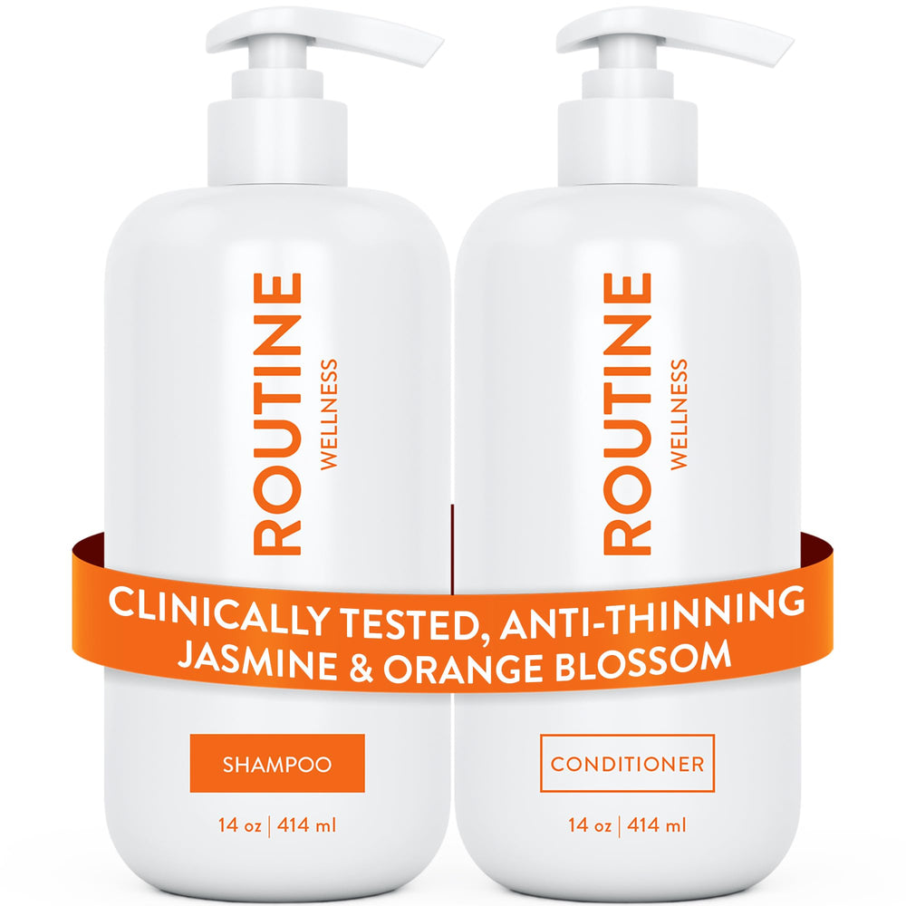 Routine Wellness pack shampooing et après-shampooing amincissement – duo volumisant pour cheveux plus forts.