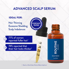 Texture légère du sérum Routine Wellness n’alourdit pas les cheveux.