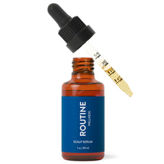 Sérum Routine Wellness: bouteille élégante prête à l’emploi pour le cuir chevelu.