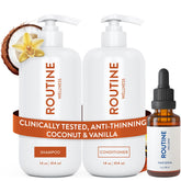 Routine Wellness Shampoing: bouteille ensemble, démarrage sans sulfate pour cheveux fins.