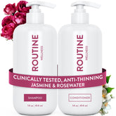 Routine Wellness Shampoing, bouteille prête à l’emploi, pour cheveux volumineux et sains.