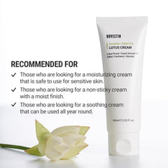 ROVECTIN Crème Lotus 75% Extrait Lotus purification douce et hydratation