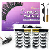 Cils magnétiques Royaomis avec applicateur pour une pose rapide et naturelle.