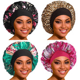 ROYBENS bonnet satin dormir, bande élastique large pour confort nocturne assuré.