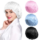 ROYBENS bonnet satin ensemble 4 pièces protège les cheveux pendant le sommeil