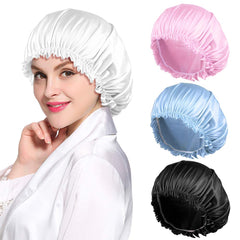 ROYBENS bonnet satin ensemble 4 pièces protège les cheveux pendant le sommeil