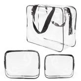 Trousse ROYBENS grand PVC transparent, rangement clair et pratique pour voyages.