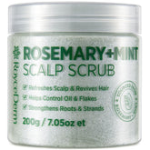 RoyceDerm Rosemary Mint Scalp Scrub bottle with cooling sensation for refreshed scalp