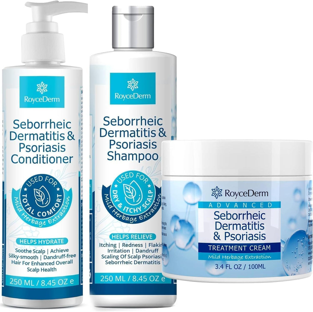 Roycederm crème dermatite séborrhéique appliquée pour apaiser les irritations.