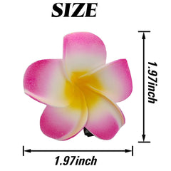 ROYHOO pinces-fleurs-frangipanier-mousse, diamètre environ 5 cm et clip robuste