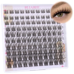 Ruairie cils en grappes 8 mm, 22 pièces, pour un look naturel rapide.