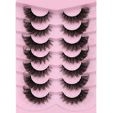 Ruairie cils mink oeil-de-renard 20mm, pack7 paires pour un regard intense
