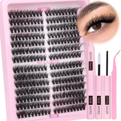 Ruairie kit cils grappes 280 unités pour volume personnalisable.
