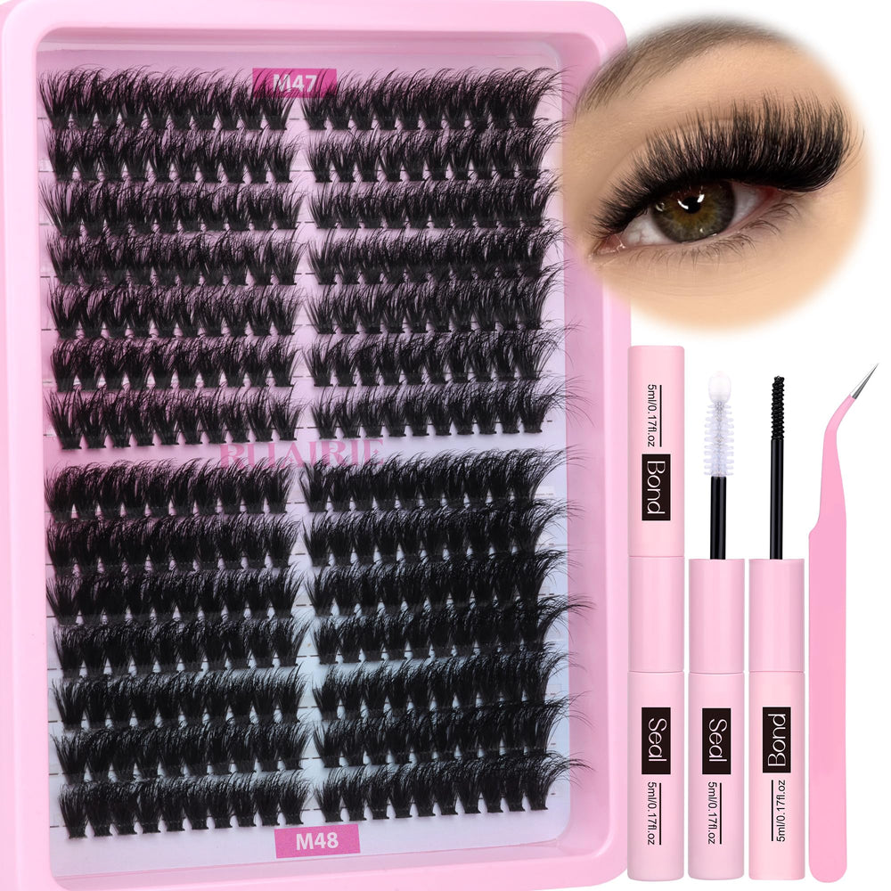 Kit Ruairie clusters cils 280pcs pour un volume personnalisable et rapide.
