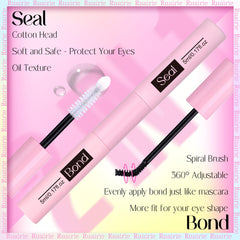 Ruairie scellage transparent pour fixation durable des cils.