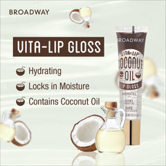 Lèvres éclatantes avec Ruby Kisses Broadway Vita-Lip et brillance durable.