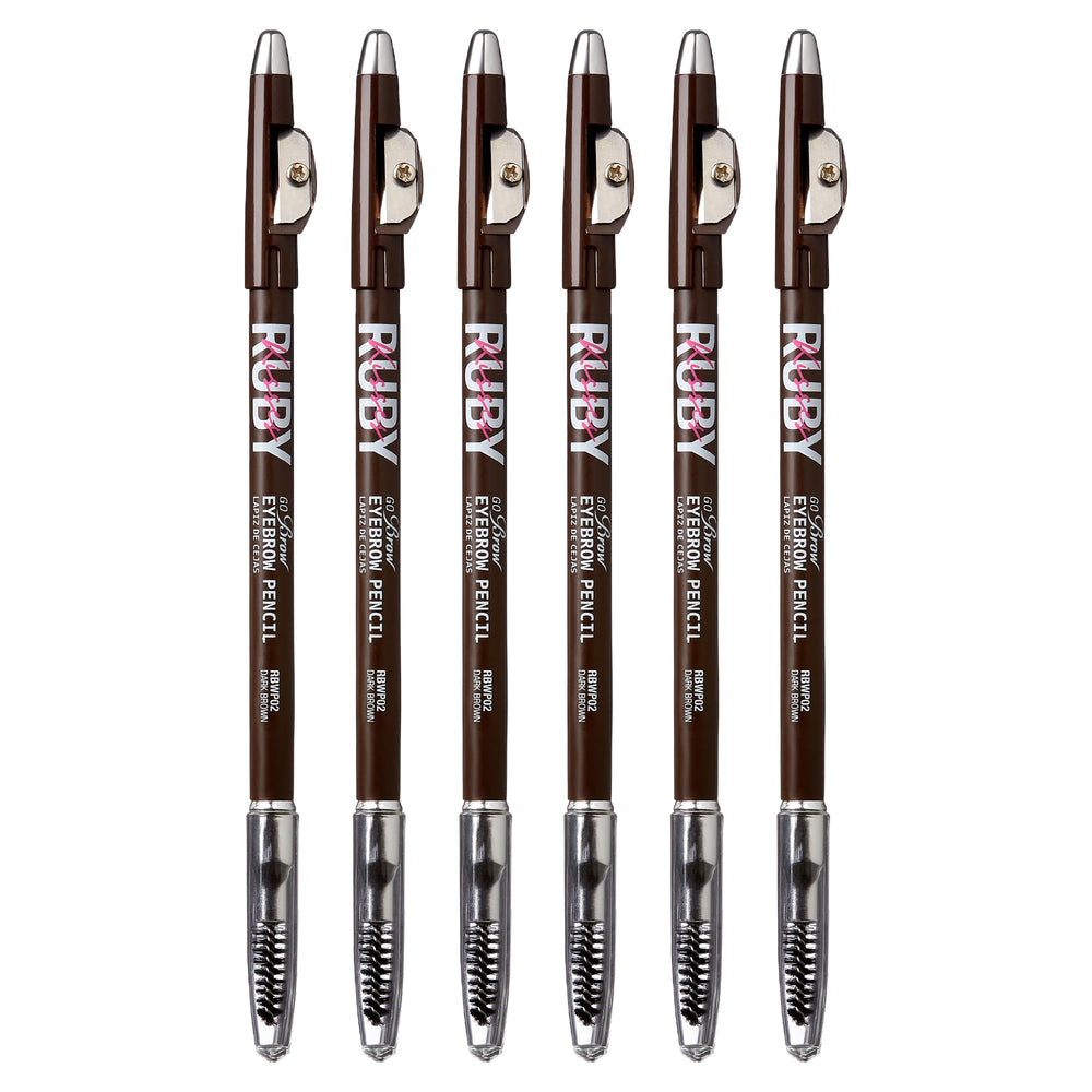 Ruby Kisses Kiss Go Brow, crayon à sourcils en bois, tracé précis et naturel.