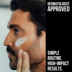 Formule sans parfum adaptée aux peaux sensibles du visage masculin.