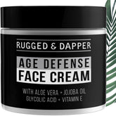 RUGGED & DAPPER Crème Visage – bouteille-pompe, hydratation longue durée