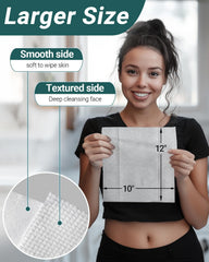 RUIJIU paquet de 100 serviettes visage jetables pratique pour maison et voyage.