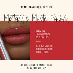 Runway Rogue Pearl Glam échantillon rouge-brun montrant la couleur riche.