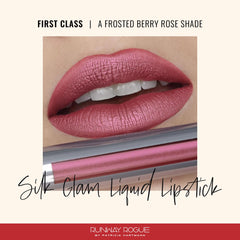 Runway Rogue Silk Glam First Class — ambiance rose givrée pour lèvres sophistiquées