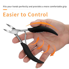 RUOSONG coupe-ongles en acier inoxydable, durabilité et nettoyage facile.