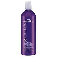 RUSK PlatinumX shampoo bouteille: nettoie en douceur et éclaircit les reflets