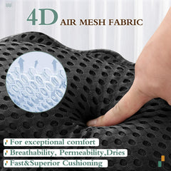 Surface en maille 4D RUVINCE offre douceur, ventilation et séchage rapide.