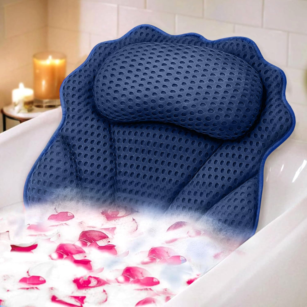 RUVINCE oreiller bain ergonomique: soutien tête et cou pour détente parfaite.