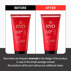 Texture crème dense du masque RYO pour démêlage en profondeur.