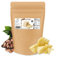 SAAQIN Beurre cacao 2 lb bloc naturel, hydratation riche pour la peau.