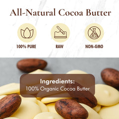SAAQIN Beurre cacao pur, idéal pour créer crèmes et lotions maison.