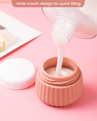 Mrsdry sac cosmétique translucide rose doré, pratique et élégant pour bagage.