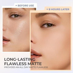 SACE LADY setting powder with matte finish for long wear.