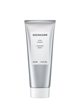 SACHAJUAN Silver Shampoo – bouteille argentee qui neutralise les reflets jaunes lors du coiffage
