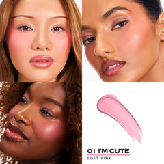 Sacheu Cheek STAY-N: applicateur en forme pour une application précise et sans bavure.