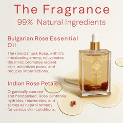 SAFA Rosé Oil — Visage: soin léger non comédogène pour une peau douce.
